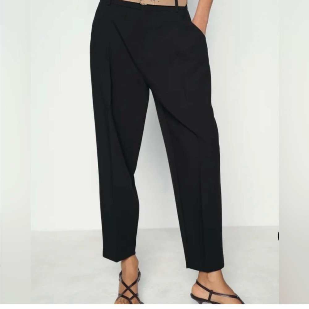 Zara Black Ankle Cropped Pants